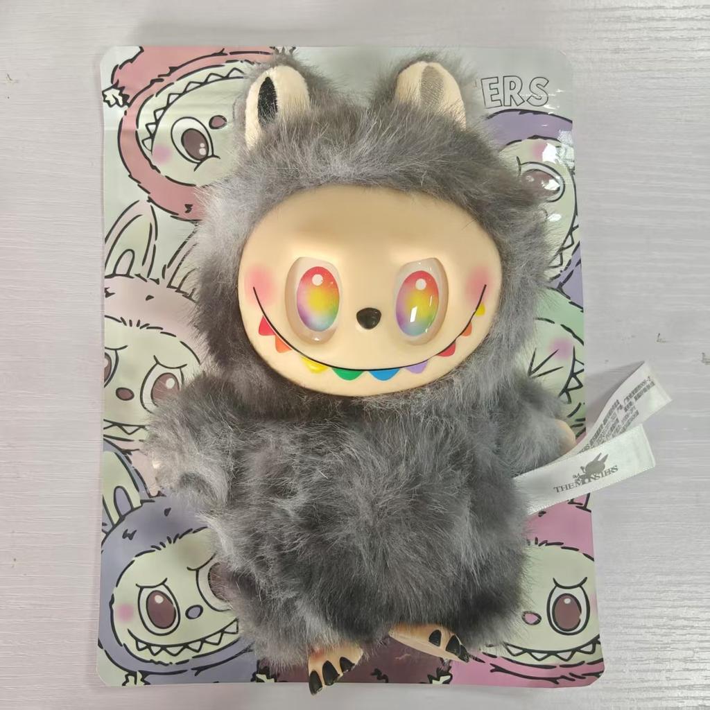 Elk Three Generations Baby Dolls, Trendy Plastic Dolls, Rainbow Fur Teddy Bear Handmade Box, Blind Box