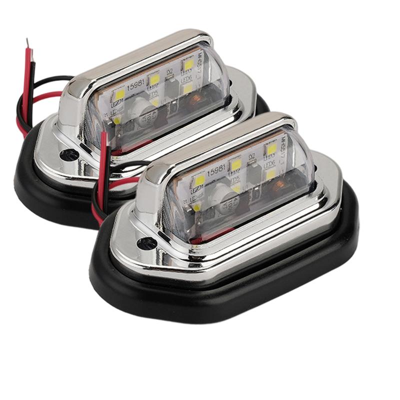 License Plate Light Motorcycle LED Car Truck LED Lights 12V/24V Bus Trailer Tail Lamp Side Bulb Signal Light for Bnw Nissan