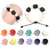 5pcs Skull Shape Ceramics Beads Porcelain Skeleton Loose Beads For Jewelry Making Halloween Decoration DIY Bracelet Accessories