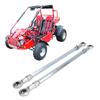 Steering Shaft Tie Rod Silver Easy Install Wide Application 1 Pair Steel Alloy Clear Thread ATV Tie Rods Kits for ATV Go Kart