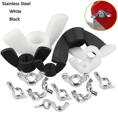5-25 pezzi M3 M4 M5 M6 M8 m10 Nylon/Acciaio Inossidabile 304 Dado Stringibile a Mano Dado a Farfalla Dado ad Alette a Lingotto Dadi