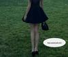 Women's Summer Hepburn Style Black A-line Mini Dress with Cinched Waist and Spaghetti Straps - Elegant and Sleeveless