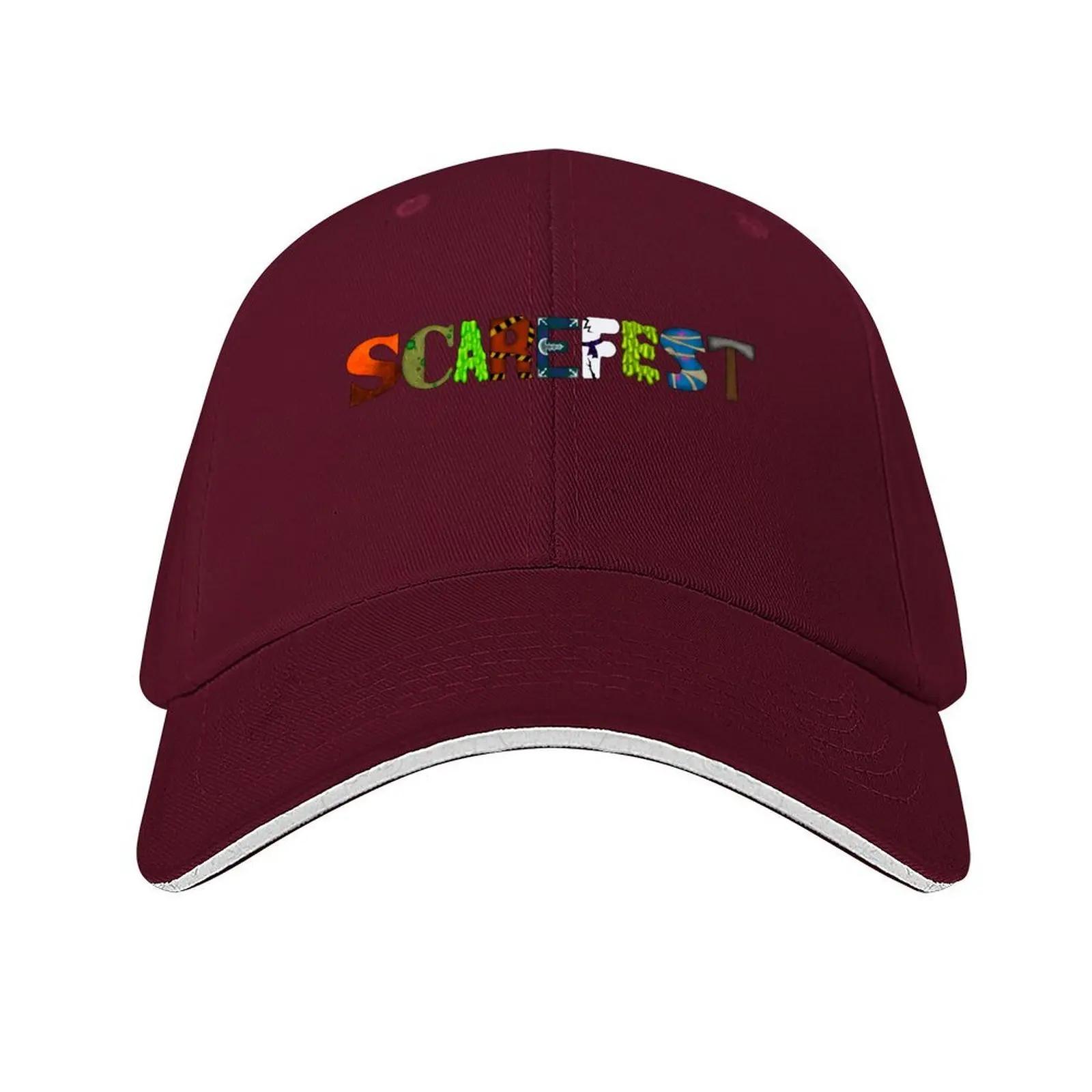 Scarefest Alton Towers design Baseball Cap Hip Hop Sunhat Golf Cap Beach Outing Caps Women Unisexs