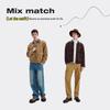 NVG·YOUNG Men's Corduroy Barn Style Lapel Jacket