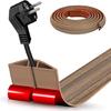 Flame Retardant Cord Protectors Channel Flexible Cuttable Floor Wire Cover For Home Office Safe Cable Management