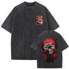 New Summer Chainsaw Man High Quality TShirt Men and Women Cotton Vintage Washed Print Retro Streetwear Family Matching Top