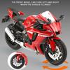 1/12 YAMAHA R1 Spielzeugmotorradmodell Legierung Diecast mit Sound Licht Gummireifen Maßstabsmodell Motorrad Spielzeug für Kinder Sammlung