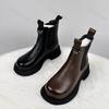 Stivaletti Chelsea da Donna 2026 Stivali Invernali Caldi in Peluche Comodi Antiscivolo Stivaletti alla Caviglia Moda Stile Britannico Scarpe a Punta Tonda