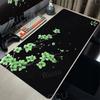 Alfombrilla de ratón Blanco y Negro Flores de cerezo japonesas Gamer Alfombrilla de ratón extendida HD XXL Alfombrillas para teclado Alfombra Gabinete de PC Alfombrillas de ratón Alfombra