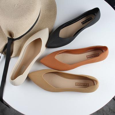 2023 Women Fashion Slip On Mesh Loafers Ballet Casual Flat Women Soft Bottom Moccasin Pointed Toe Boat Shoes Chaussure