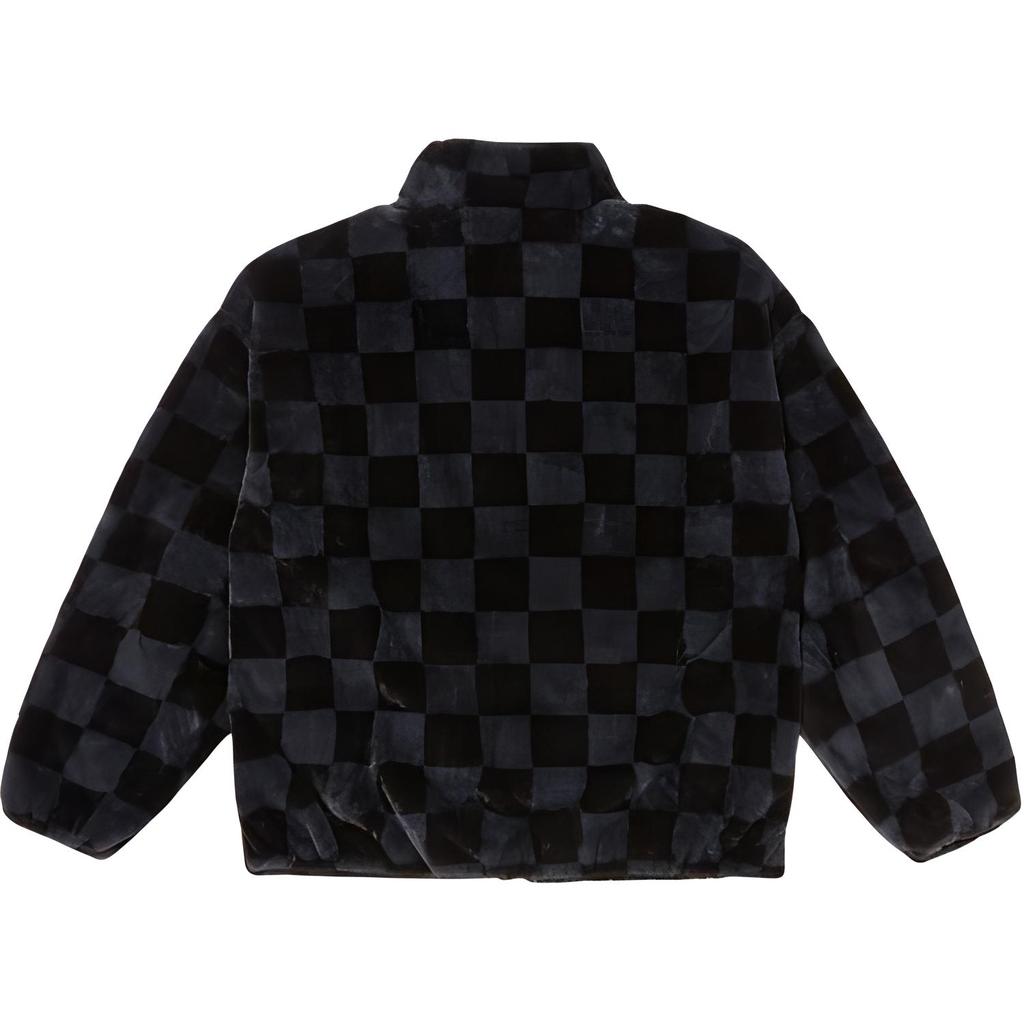 Vans Checkerboard Collar Long Sleeve Jacket Women Jacket Black VN000KD5E2P1