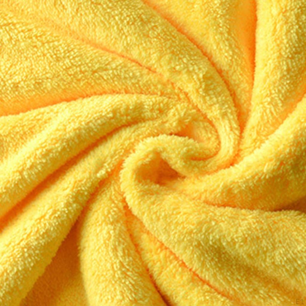 2 Pieces Double Sided Microfiber Car Drying Towel Quick Absorbent Soft Thick Cleaning Cloth