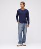 AVIREX DAILY RIB V-NECK TEE 6153480 men's XL royal