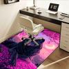 Charming Wolf Moon Chair Mat Office Carpet, Large Rug for Home Decor, Sofa Mat, Desk Pad Gift, Suita