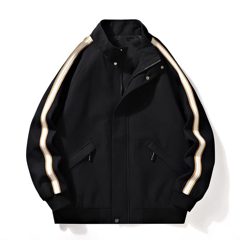 

Весенне-осеннее мужское модное пальто в американском стиле в стиле ретро, красивая куртка с воротником-стойкой для пары XXXXL чёрный