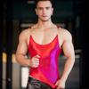 Men's Transparent Shiny Suspender Jumpsuit - High Elastic Fit Fitness Nightclub Top