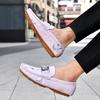 Herren Echte Leder Slipper Fahrerschuhe Bequem Weicher Boden Lässig Britischer Stil Frühling Sommer Atmungsaktiv Anti-Rutsch
