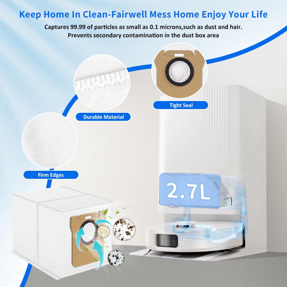 Mop Cloth Dust Bag Compatible For JONR P20 PRO For JONR T5 Pro Robot Vacuum Cleaner Accessory Part Replacement Accessories Parts