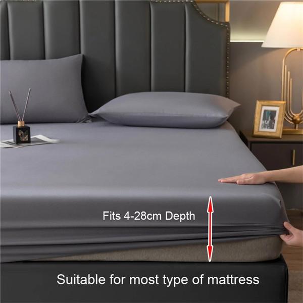 3PCS Bed Sheet With Pillowcase Waterproof Bed Mattress Cover Bed Protector Cover Bedspread  Linen Home Decor