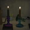 1 Pcs DIY Candlestick Mold Fashionable Handmade Retro Crystal Transparent Silicone Home Decoration Gift Creative Artistic Craft