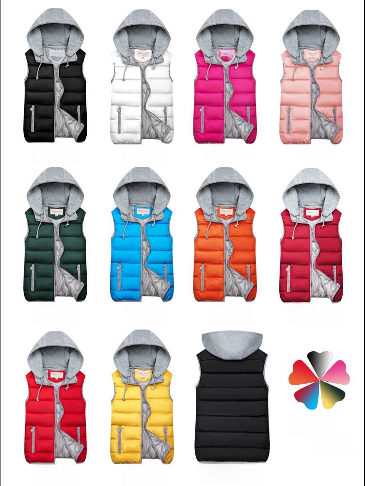 Chaleco de algodón coreano para mujer, otoño/invierno 2024, talla grande, corto y cálido.