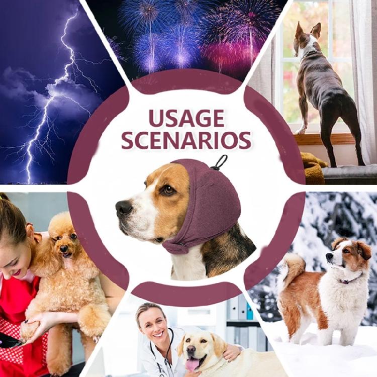 Soft Stretchy Pet Ear Covers Shock Absorption Earmuffs Comfortable Ear Protectors For Car Ridings Storms Holiday Celebration