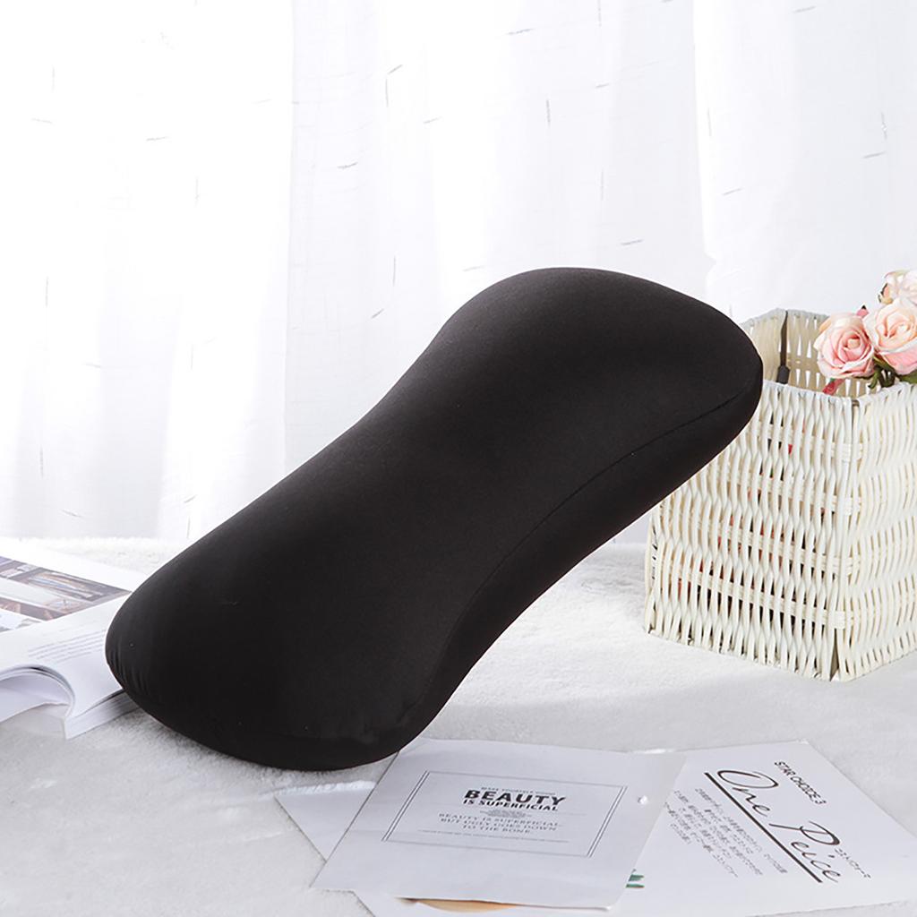 Solid Color Soft Mini Bone Type Headrest Roll Pillow Backrest Pillow Suitable For Travel Beach Car Plane Car Sofa Bed 38×20cm