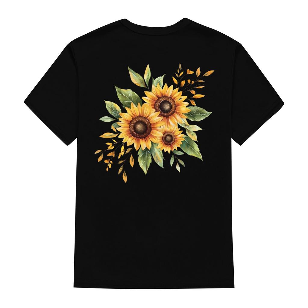 Damernas Mode Rundhalsad Casual Retrotryck Kortärmad T-shirt Topp