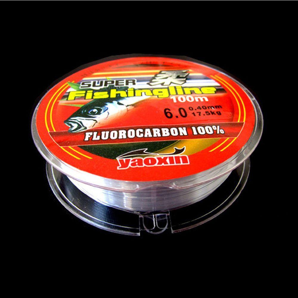 100M 100% Fluorocarbon Monofilament Nylon PA Fishing Line Super Strong Fishing Line 0.8-6LB