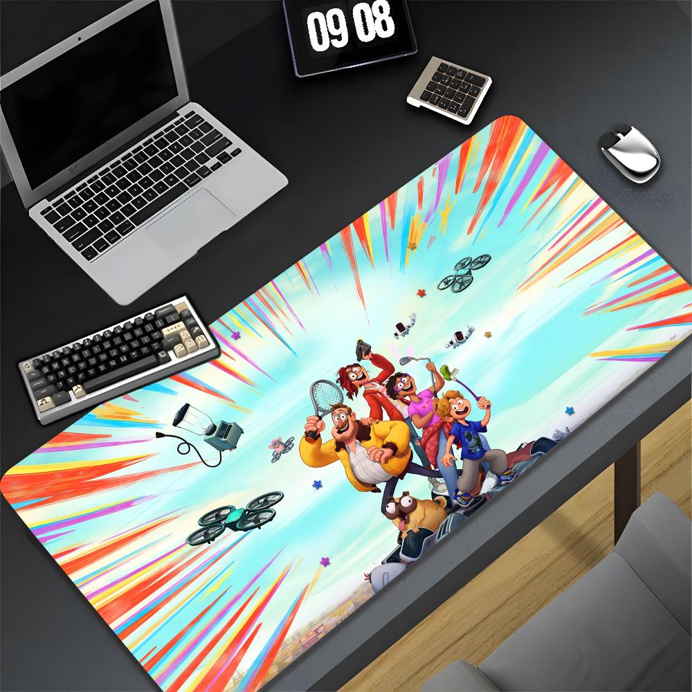 The Mitchells vs. the Machines Mouse Pad XXL Gamer Gaming PC Computer Otaku Locking Edge DIY Customized Photo Laptop Notebook De