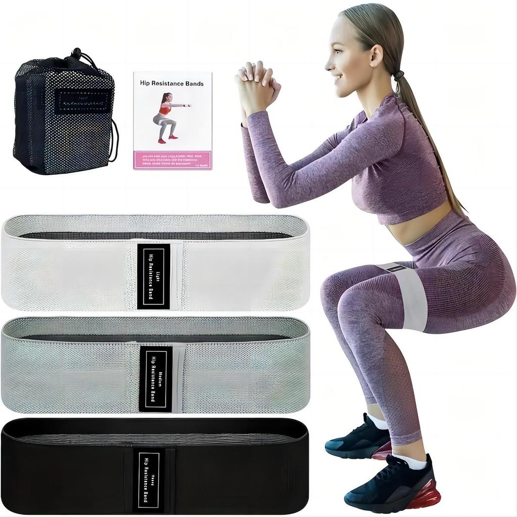 Anti-slip Yoga Hip Belt Resistance Band for Squats and Bodybuilding