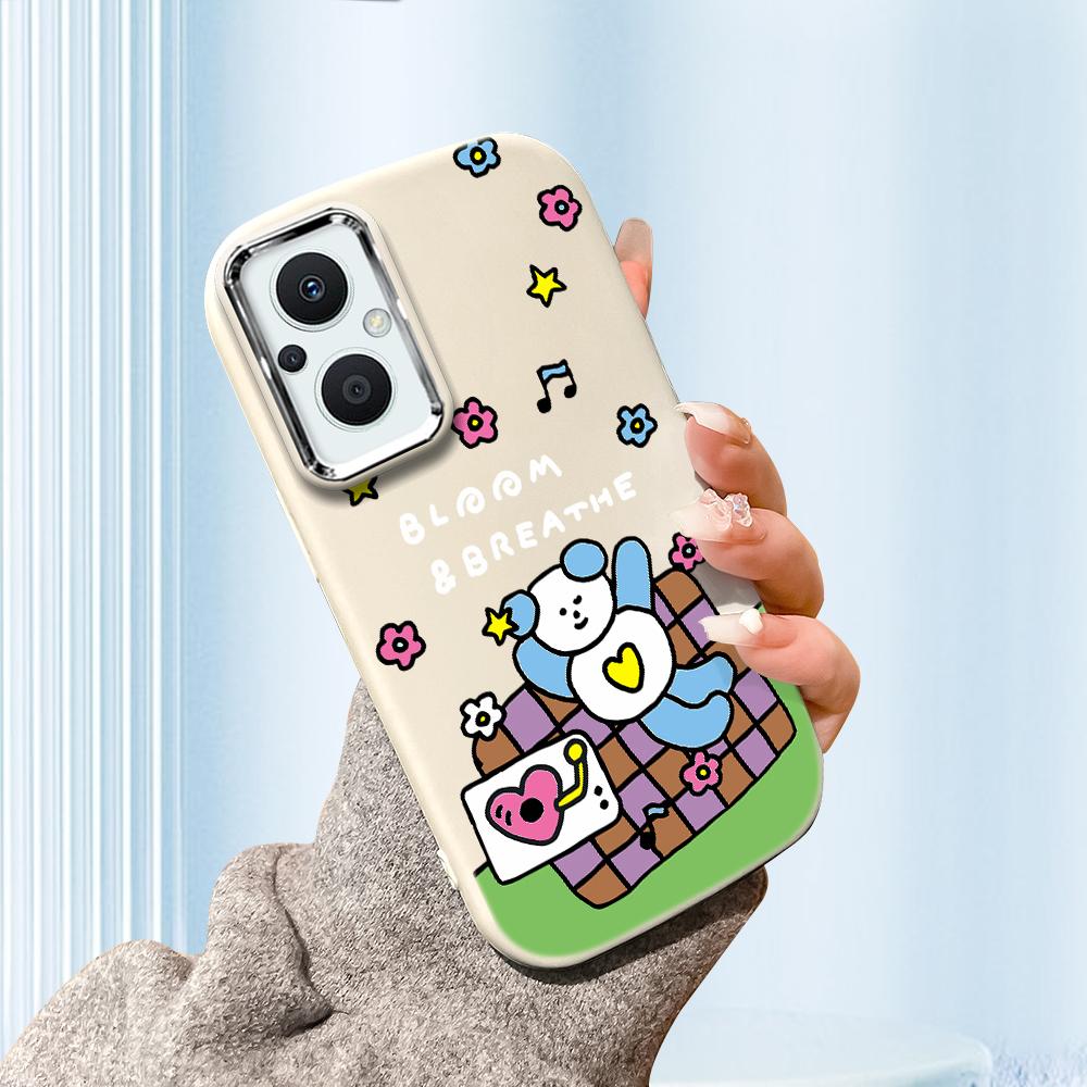 For Vivo V23 V25 V27 V29 V30 Y27S Y28 Y33S Y36 Infinix Hot30I Hot40 Tecno Spark20 Cartoon Black Cat Silver Edge Soft Liquid Silicone Protective Casing