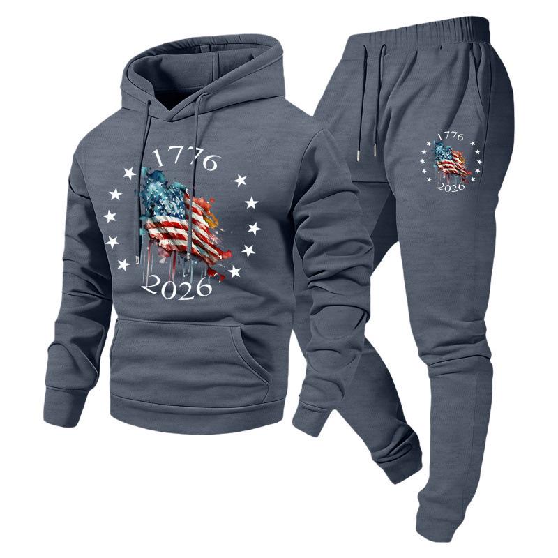 2025 Autumn Unisex Trendy Hooded Pullover Sweatshirt & Sportswear Set