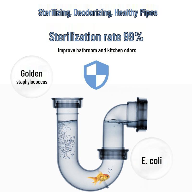 Sewer Pipe Unblocker: Strong Dissolving & Active Oxygen Powder for Kitchen & Toilet Drains