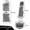 ITTH1 3 Pcs Brake Throttle Pedal Set for BMW 3 Series 2005-2025 Yeas E90 F30 G20 Stainless Steel Rubber Anti-Slip Pedal Car Accessorie