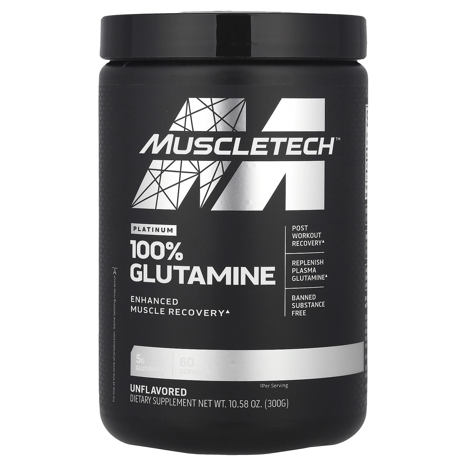 

MuscleTech, Platinum 100% Glutamine, Unflavored, 10.58 oz (300 g)