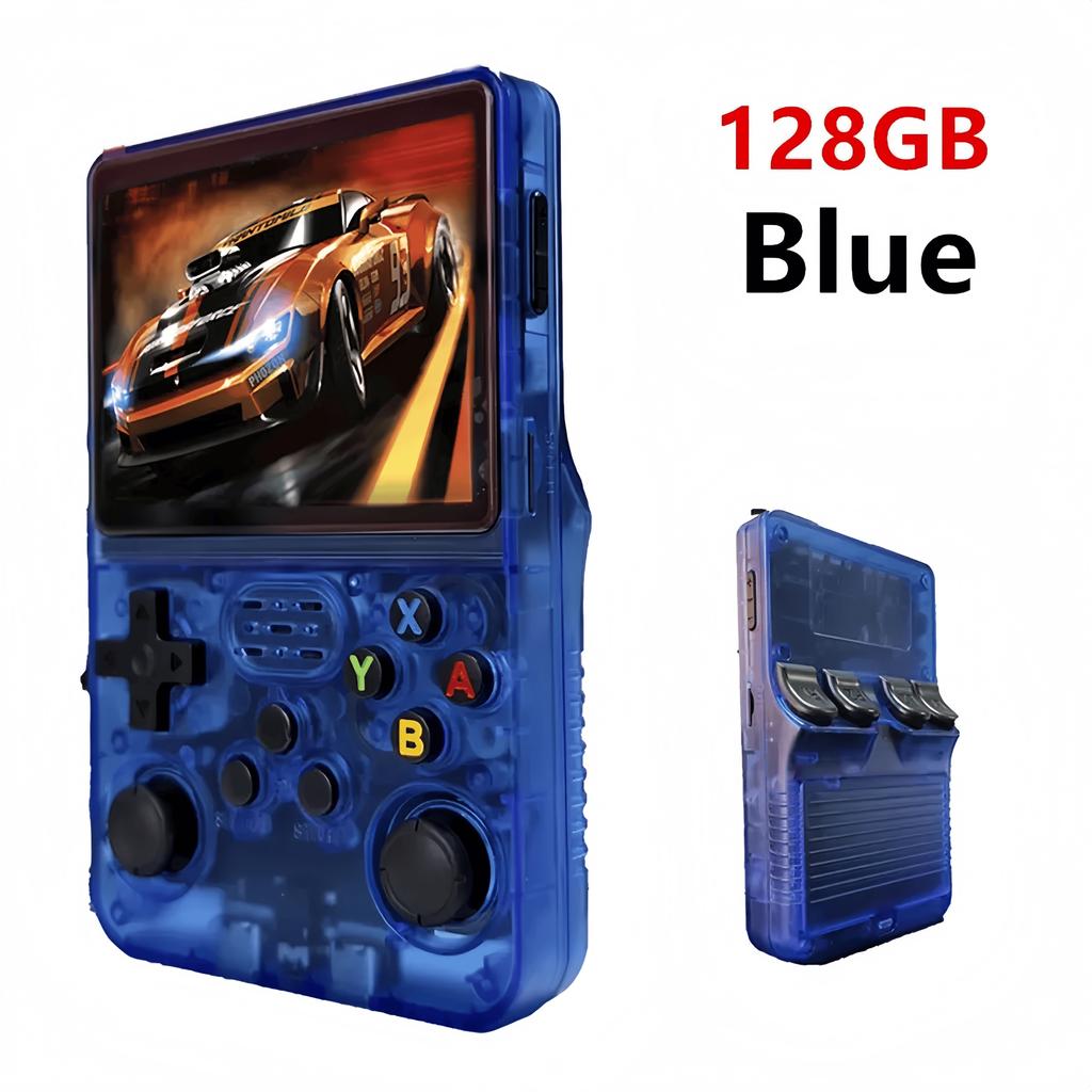 Console per videogiochi portatile retrò R36 Ultra Schermo IPS 128GB Giochi Lettore tascabile portatile Sistema Linux R36S R36 PRO