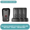 1-2 Mile Range 3 Volume Levels Rechargeable Voice Intercom Doorbell Wireless Doorbells Waterproof Electronic Intercom System