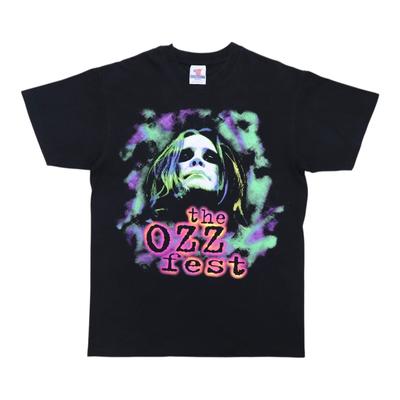 American Vintage 1997 Ozzy Osborn Ozzfest Tour 2-sided T-shirt Summer New Vintage Fashion Streetwear
