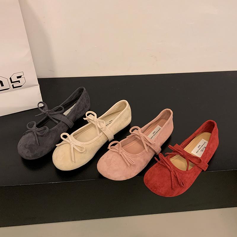 Moda Donna Autunno 2025 Scarpe Mary Jane da Donna con Fiocco a Farfalla Comfort Suola Morbida Ballerine Calzature Casual da Donna