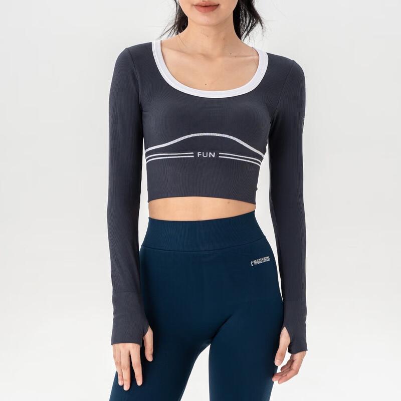 Женский спортивный топ с длинным рукавом WEZHO