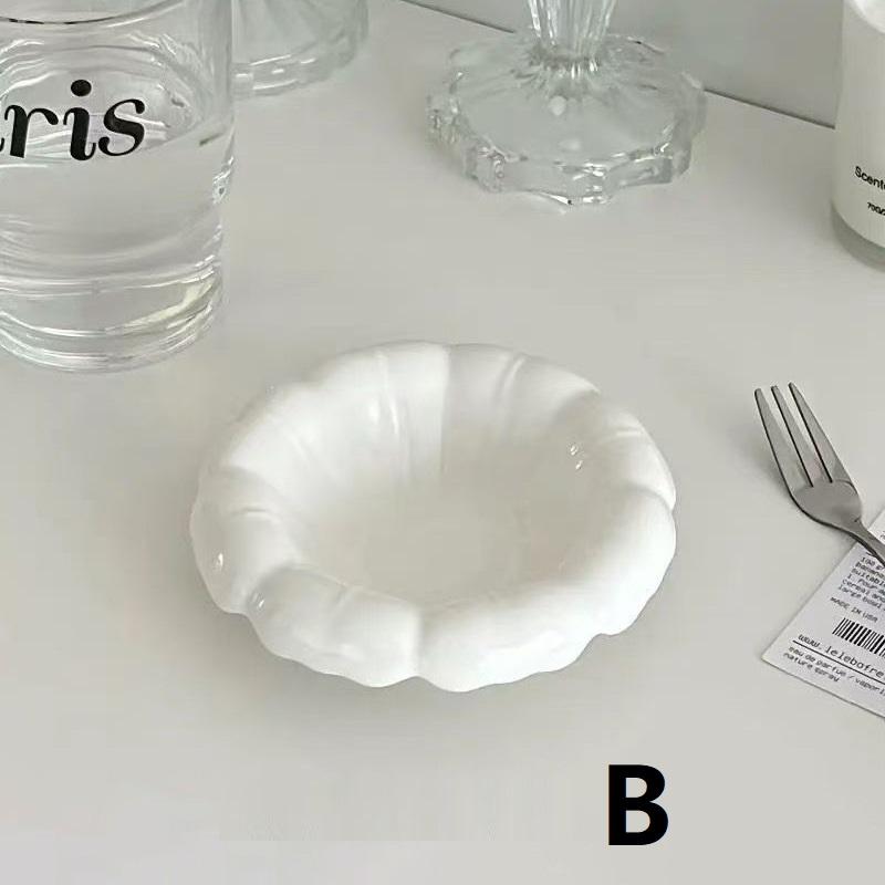 

Керамическая соусница для кетчупа, Белая тарелка для приправ, Мини-блюдце для меда и уксуса, Соусник для подливы, Подставка для украшений