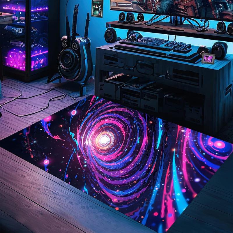 Sternenhimmel Teppich Esports Zimmer Verschleißfeste und Rutschfeste Bodenmatte für Kinderzimmer Wohnzimmer Schlafzimmer Gaming Teppich Heimdekoration
