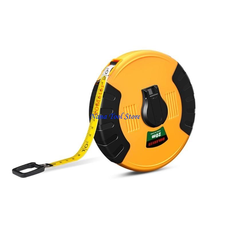 31GJ Portable Fiber Tape Measuring Tape with Double Sided Scales Soft Ruler Roll