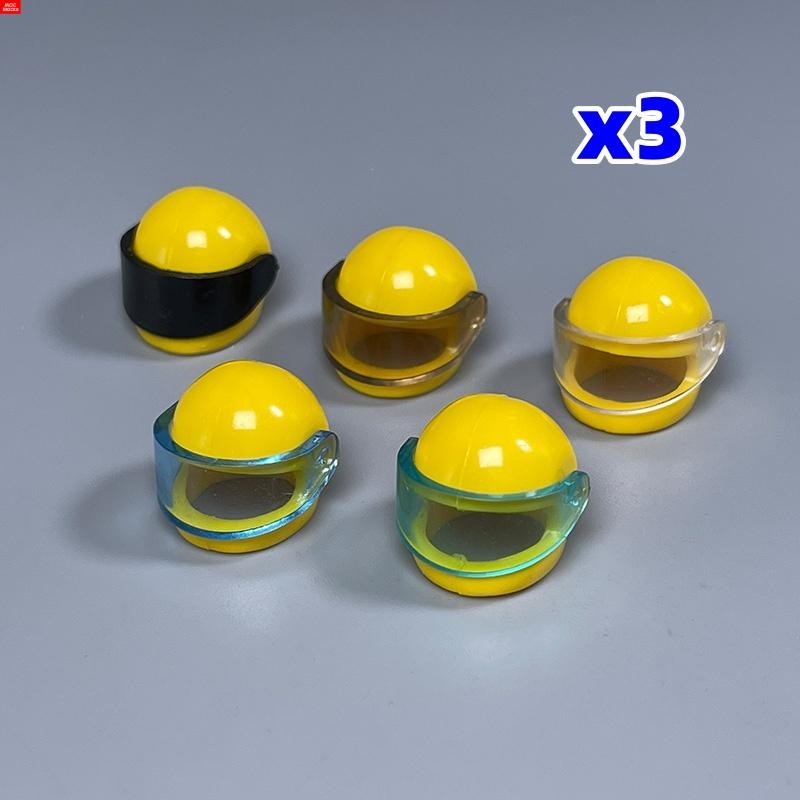 MOC Blocks 30006 30124 88415 2446 2447 Motorcycle Helmet Visor Action Figure Wear Construction Bricks Toy Kids Gift Idea