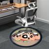 1pc Crayon Shin-chan Characters Office Round Area Rug, Under Office Chairs Bedroom Living Room Home Decor, Room Decoa1022169