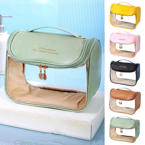 

Прозрачная сумка для мытья, косметичка большой емкости, водонепроницаемый женский подвесной органайзер для туалетных принадлежностей, косметические принадлежности, дорожные принадлежности