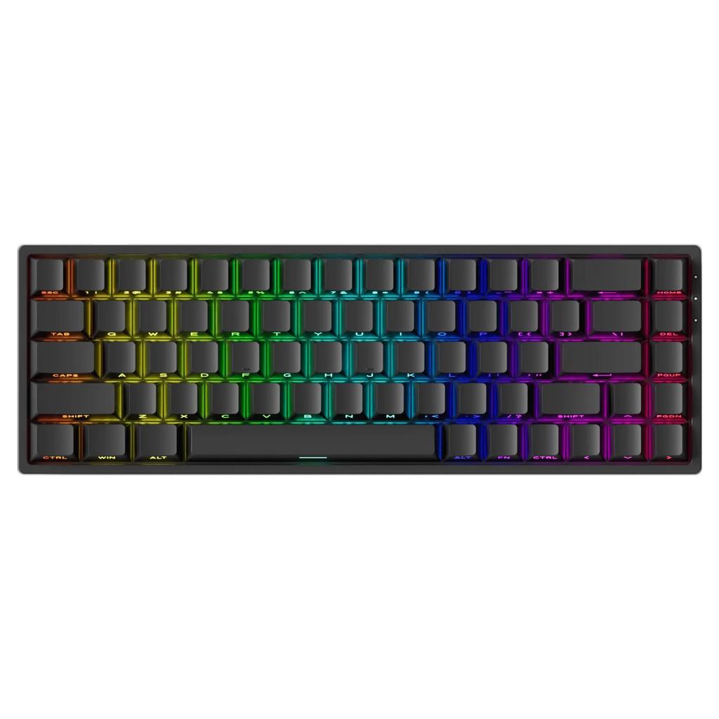 MonsGeek FUN68 HE Rapid Trigger English Layout Wired Model Magnetic Switch Akko Glare Magnetic Switch Tenkeyless Side Print Double Shot PBT 8K Polling