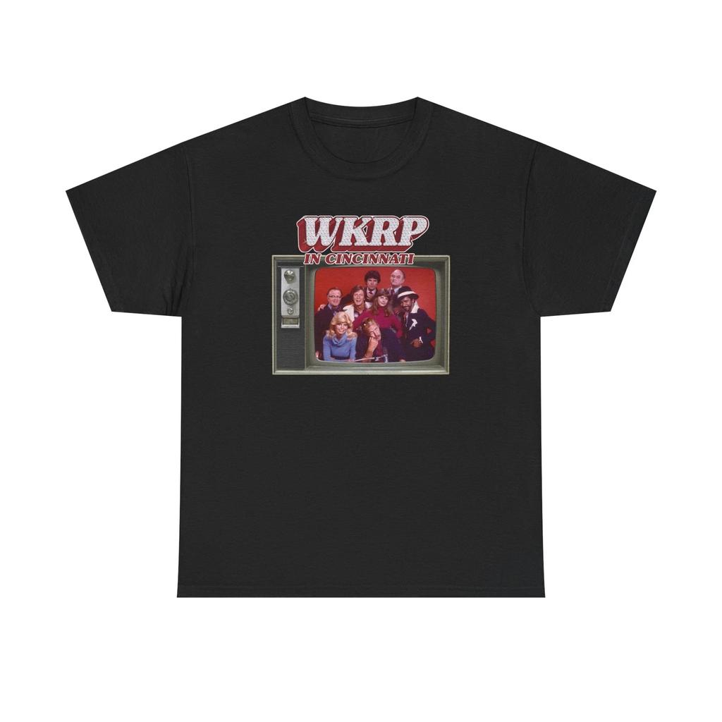 WKRP in Cincinnati TV Show Unisex Heavy Cotton Tee, Graphic T-Shirt, TV Apparel