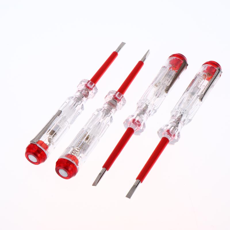 100-500V Test Pen Portable Flat Screwdriver Electric Tool Hand Tool LED Voltage Tester Multipurpose Non-contact Circuit Test Pen
